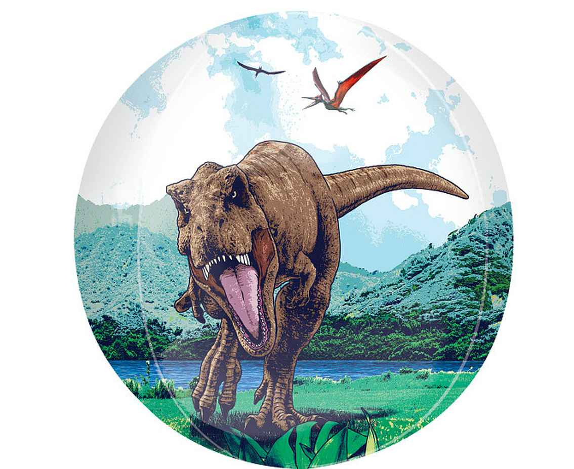 Foil balloon ORBZ XL Jurassic World: Dominion, 38x 40 cm, license EOL